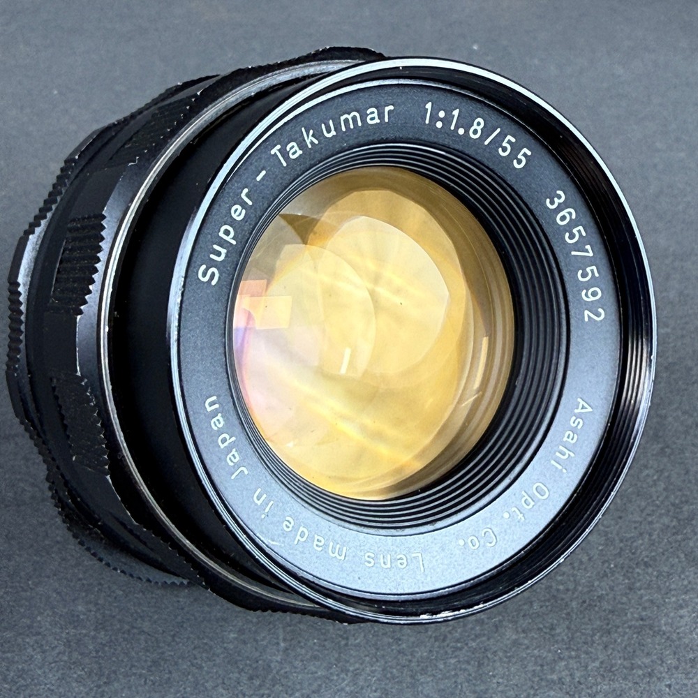 Asahi Super Takumar 55mm f1.8 M42 Mount Lens 3657592 Black Vintage